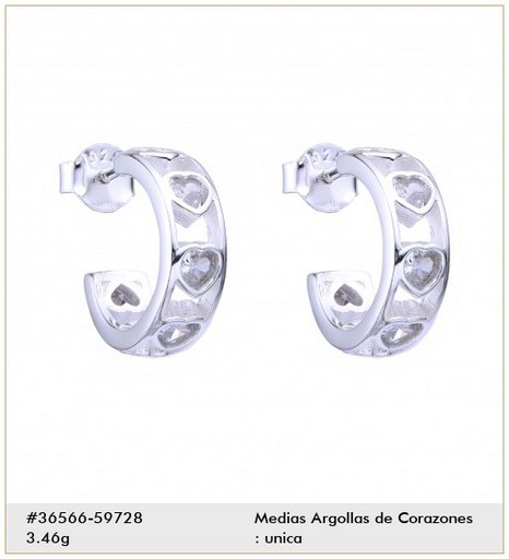 ARGOLLAS DE PLATA 925 
