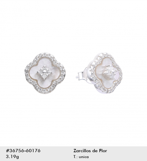 ARETE DE PLATA 925 VAN CLEFF NACAR