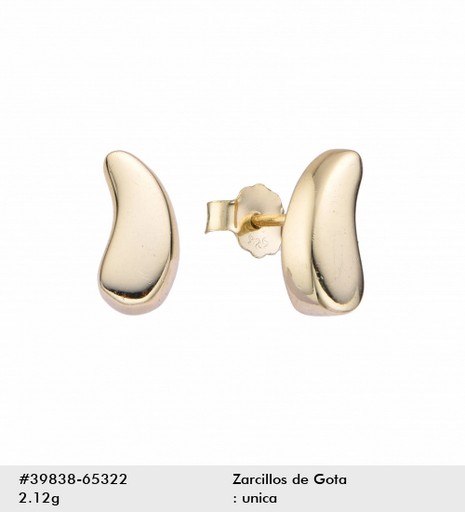 ARETE DE PLATA 925 GOTA RELLENA