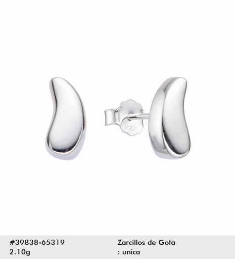 ARETE DE PLATA 925 GOTA RELLENA