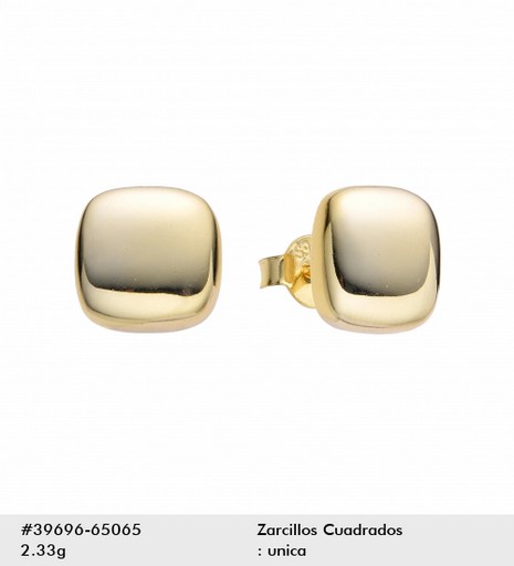 ARETE DE PLATA 925 CUADRADOS LISO
