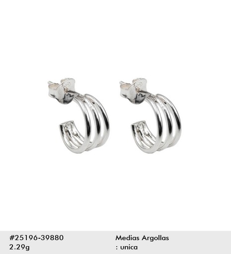 ARETES DE PLATA