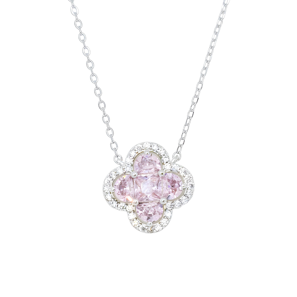 CADENA DE PLATA 925 FLOR ROSA