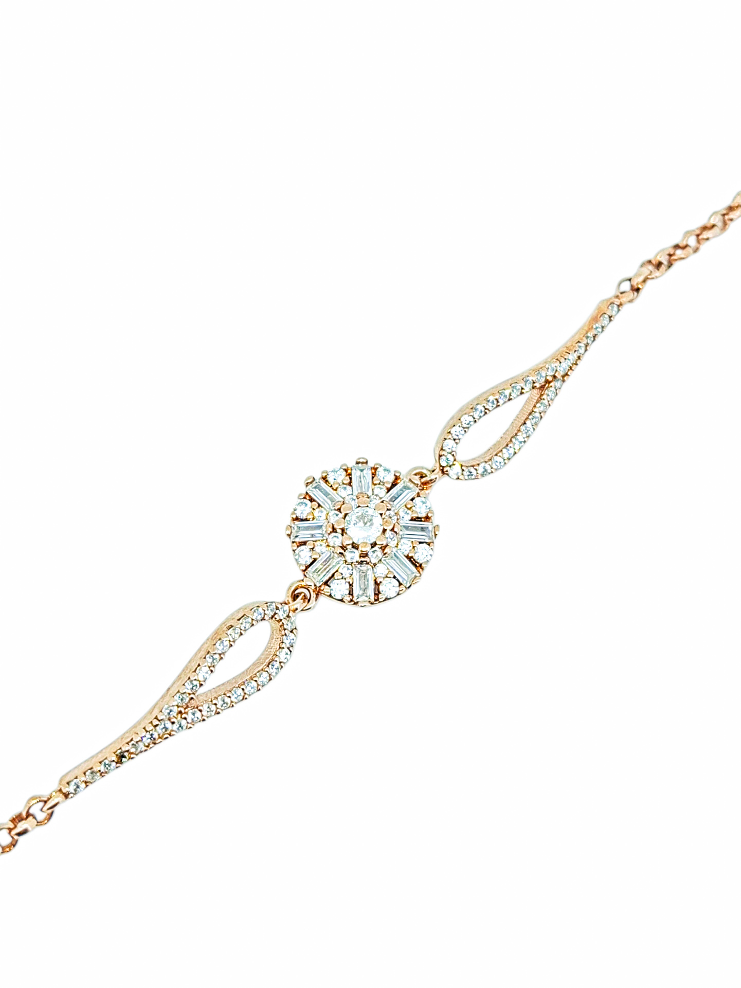 PULSERA DE PLATA 925 CIRCULAR BAGUETTE