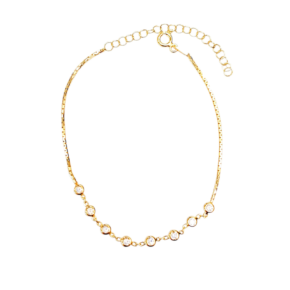 PULSERA DE PLATA CIRCULOS PEQUEÑOS CON CIRCONIA
