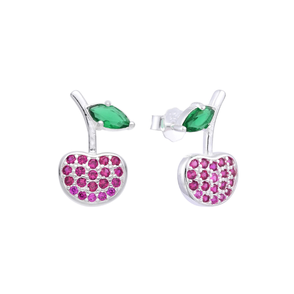 ARETE DE PLATA 925 CEREZA