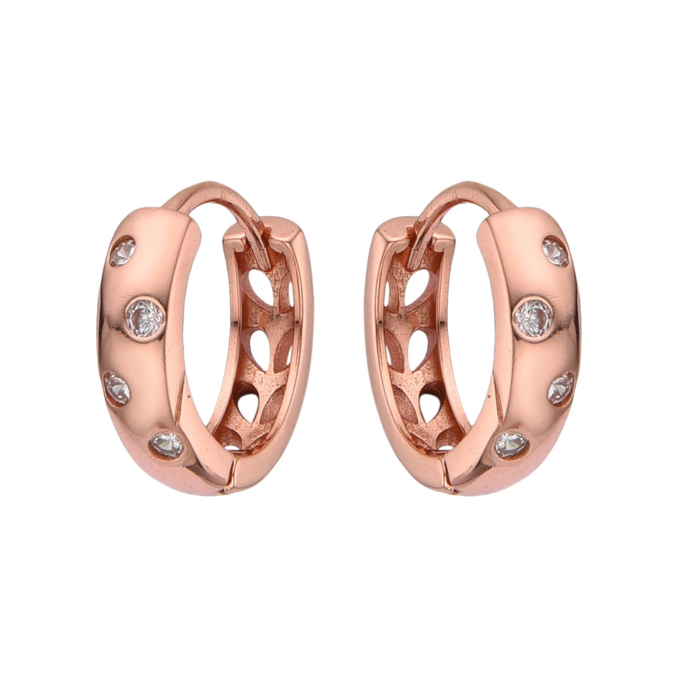 ARGOLLA DE PLATA 925 CHISPA ORO ROSA