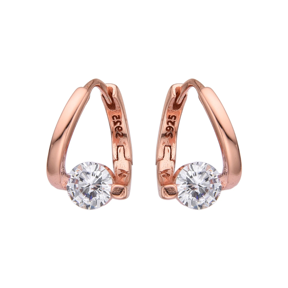 ARGOLLA DE PLATA 925 ORO ROSA - CHISPA