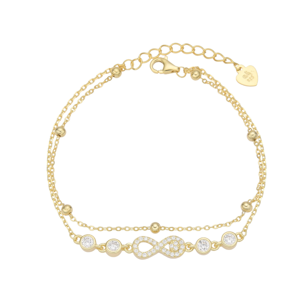 PULSERA DE PLATA 925 INFINITO BISEL